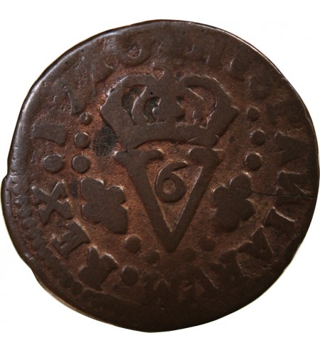 ESPAGNE, ROYAUME DE VALENCE, PHILIPPE V - SEISENO 1710