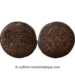 ESPAGNE, ROYAUME DE VALENCE, PHILIPPE V - SEISENO 1710