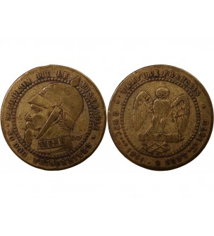NAPOLEON III, SEDAN - Module satirique de 5 Centimes 2