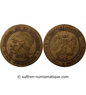 NAPOLEON III, SEDAN - Module satirique de 5 Centimes