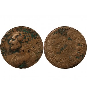 REVOLUTION FRANCAISE, CONSTITUTION - 12 DENIERS 1792 T NANTES 2
