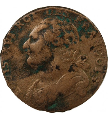 REVOLUTION FRANCAISE, CONSTITUTION - 12 DENIERS 1792 T NANTES