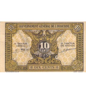 INDOCHINE - 10 CENTS 1942