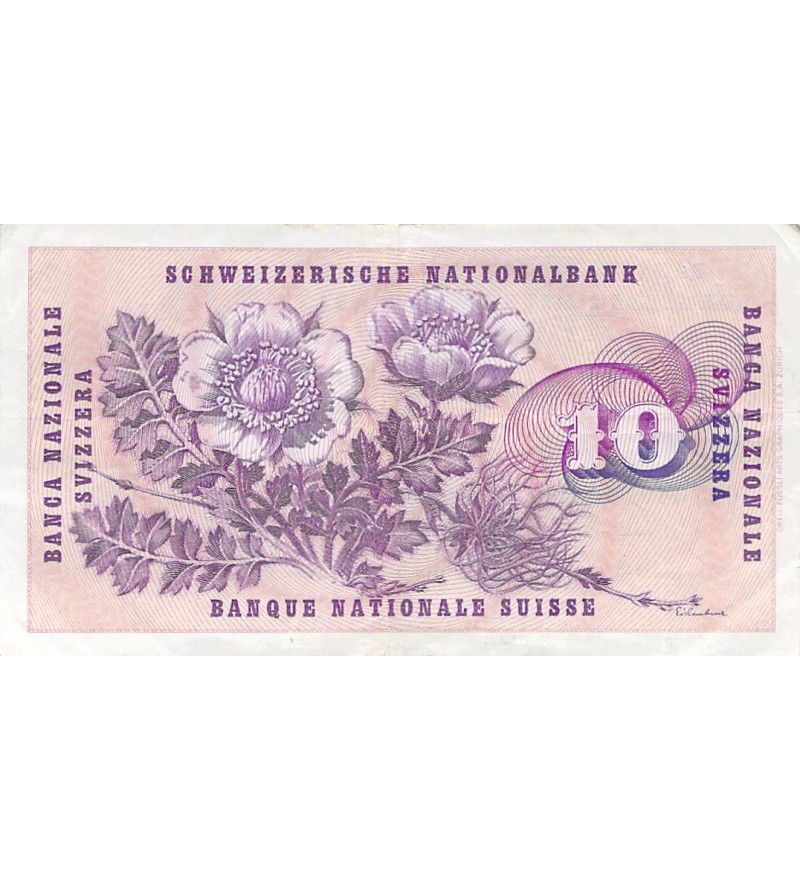SUISSE, GOTTFRIED KELLER - 10 FRANCS 05/01/1970 - TTB