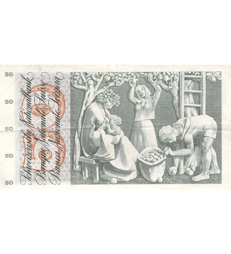 SUISSE - 50 FRANCS 24/01/1972 - TB+