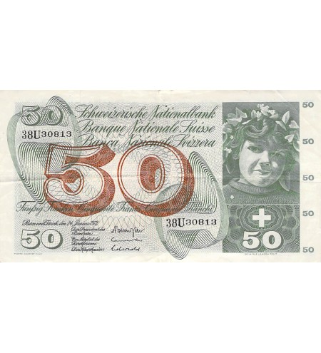 SUISSE - 50 FRANCS 24/01/1972 - TB+