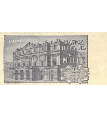 ITALIE, GIUSEPPE VERDI - 1000 LIRE 20/02/1980 - TTB