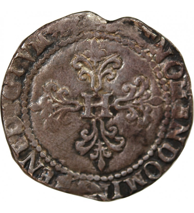 HENRI III - FRANC AU COL PLAT 1581 BAYONNE