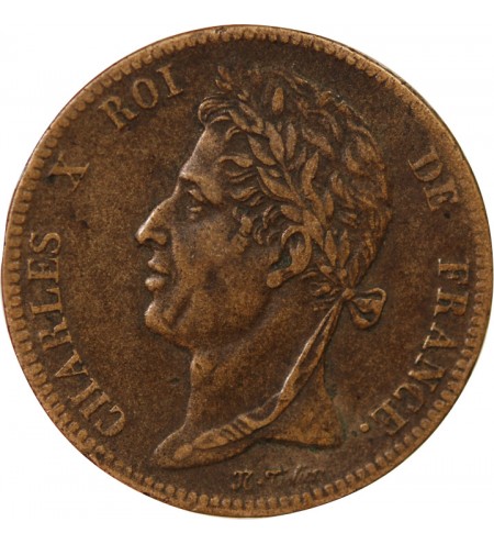 COLONIES FRANCAISES, CHARLES X - 5 CENTIMES 1829 A PARIS