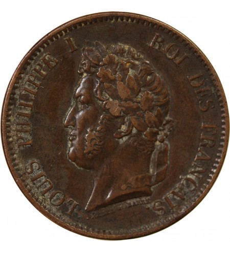 COLONIES FRANCAISES, LOUIS-PHILIPPE - 5 CENTIMES 1844 A PARIS