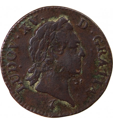 LOUIS XV - SOL A LA VIEILLE TÊTE 1768 A PARIS