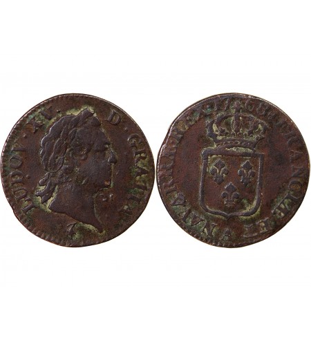 LOUIS XV - SOL A LA VIEILLE TÊTE 1768 A PARIS