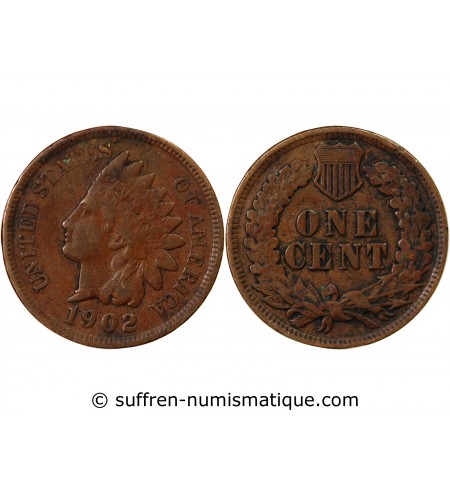 USA - 1 CENT "Indian Head" 1902