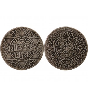MAROC, ABD AL-AZIZ - 2 1/2 DIRHAMS ARGENT 1320 (1903) 2