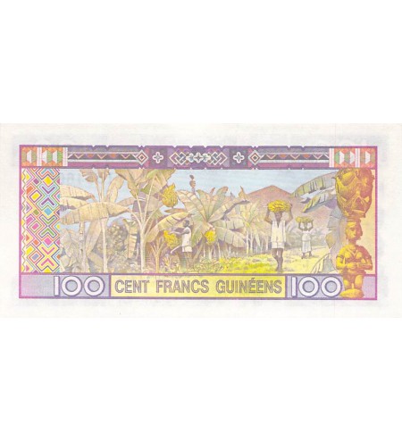 GUINÉE - 100 FRANCS 1985 - NEUF