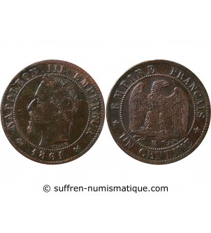 NAPOLEON III - 1 CENTIME 1861 K BORDEAUX