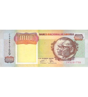 ANGOLA - 1000 KWANZAS 04/02/1991 - SUP+ 2