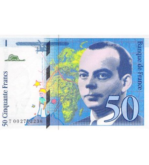 FRANCE, SAINT-EXUPERY - 50 FRANCS 1992 - NEUF