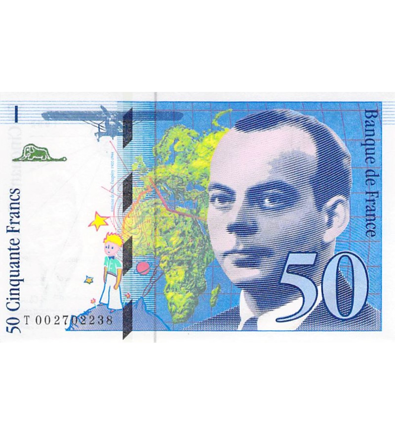 FRANCE, SAINT-EXUPERY - 50 FRANCS 1992 - NEUF