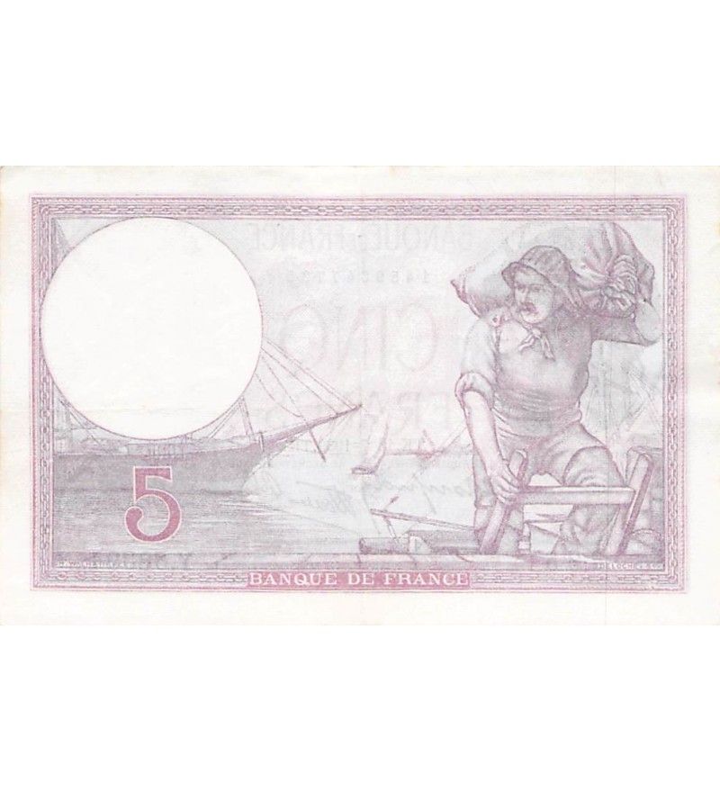 FRANCE - 5 FRANCS VIOLET 13/07/1939 - PSUP