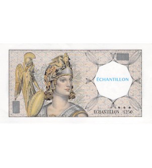 FRANCE, ATHENA - ECHANTILLON POUR TESTS DAB 100 FRANCS DELACROIX