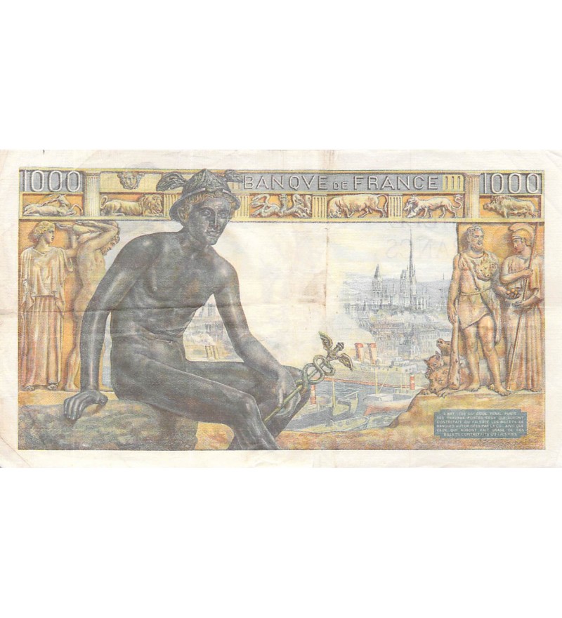 FRANCE, DEMETER - 1000 FRANCS 25/05/1943 - PTTB