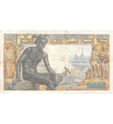 FRANCE, DEMETER - 1000 FRANCS 25/05/1943 - PTTB