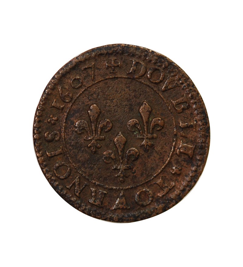 HENRI IV - DOUBLE TOURNOIS 1607 D LYON