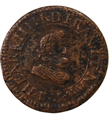 HENRI IV - DOUBLE TOURNOIS 1607 D LYON