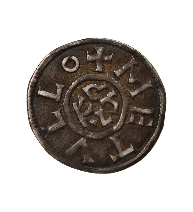 CHARLES II LE CHAUVE - DENIER ARGENT 840 / 877 MELLE