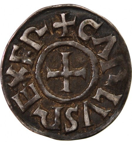 CHARLES II LE CHAUVE - DENIER ARGENT 840 / 877 MELLE