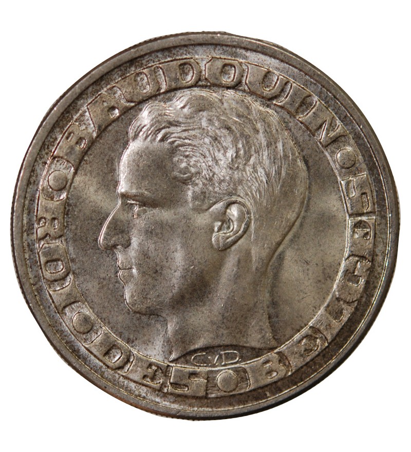 BELGIQUE, BAUDOUIN - 50 FRANCS ARGENT 1958 - Légende française