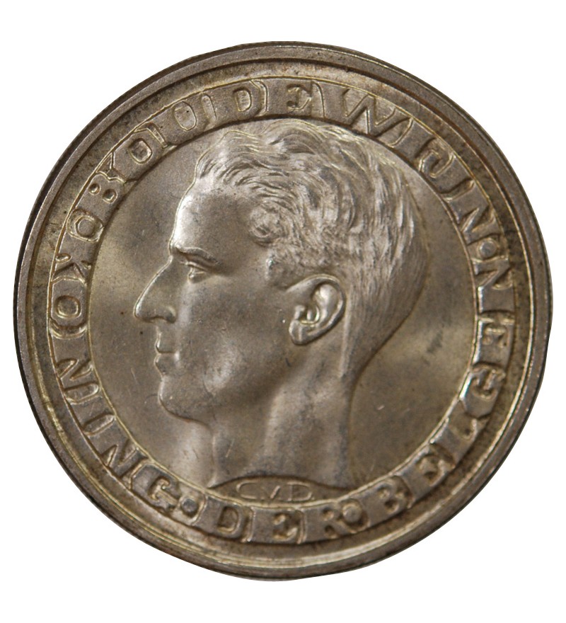 BELGIQUE, BAUDOUIN - 50 FRANCS ARGENT 1958 - Légende flamande