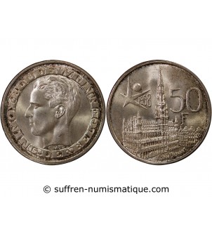 BELGIQUE, BAUDOUIN - 50 FRANCS ARGENT 1958 - Légende flamande