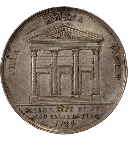 NORMANDIE, ACADEMIE ROYALE DES SCIENCES DE ROUEN – JETON ARGENT