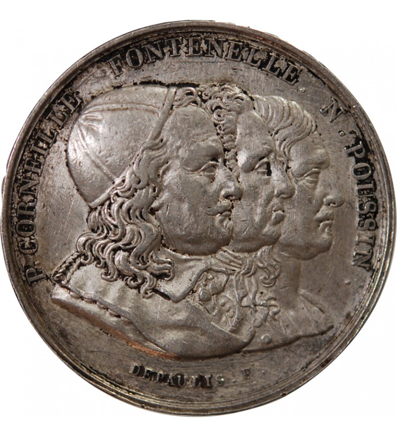 NORMANDIE, ACADEMIE ROYALE DES SCIENCES DE ROUEN – JETON ARGENT