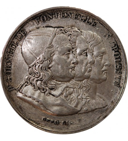 NORMANDIE, ACADEMIE ROYALE DES SCIENCES DE ROUEN – JETON ARGENT