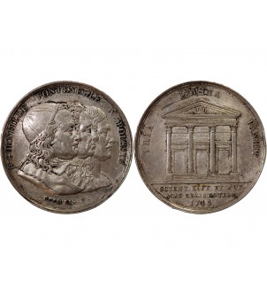 NORMANDIE, ACADEMIE ROYALE DES SCIENCES DE ROUEN – JETON ARGENT 2