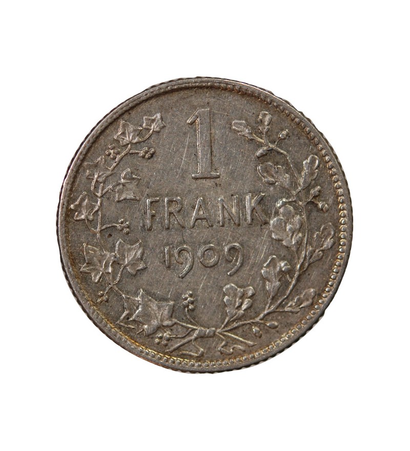 BELGIQUE, LEOPOLD II - 1 FRANC ARGENT 1909 - Légende flamande