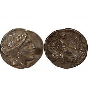 EUBÉE, HISTIÉE - TETROBOLE ARGENT 196 / 168 AV JC 2
