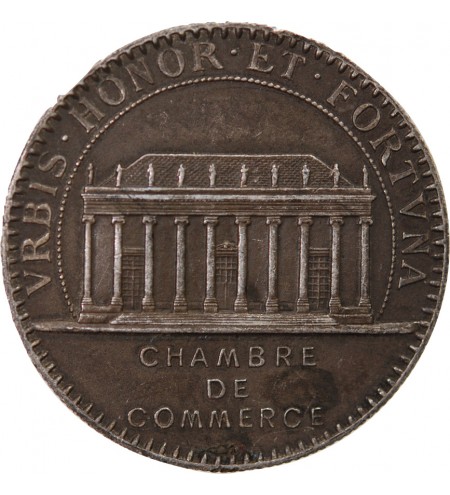 CHAMBRE DE COMMERCE DE NANTES - JETON ARGENT poinçon Corne (après 1879)