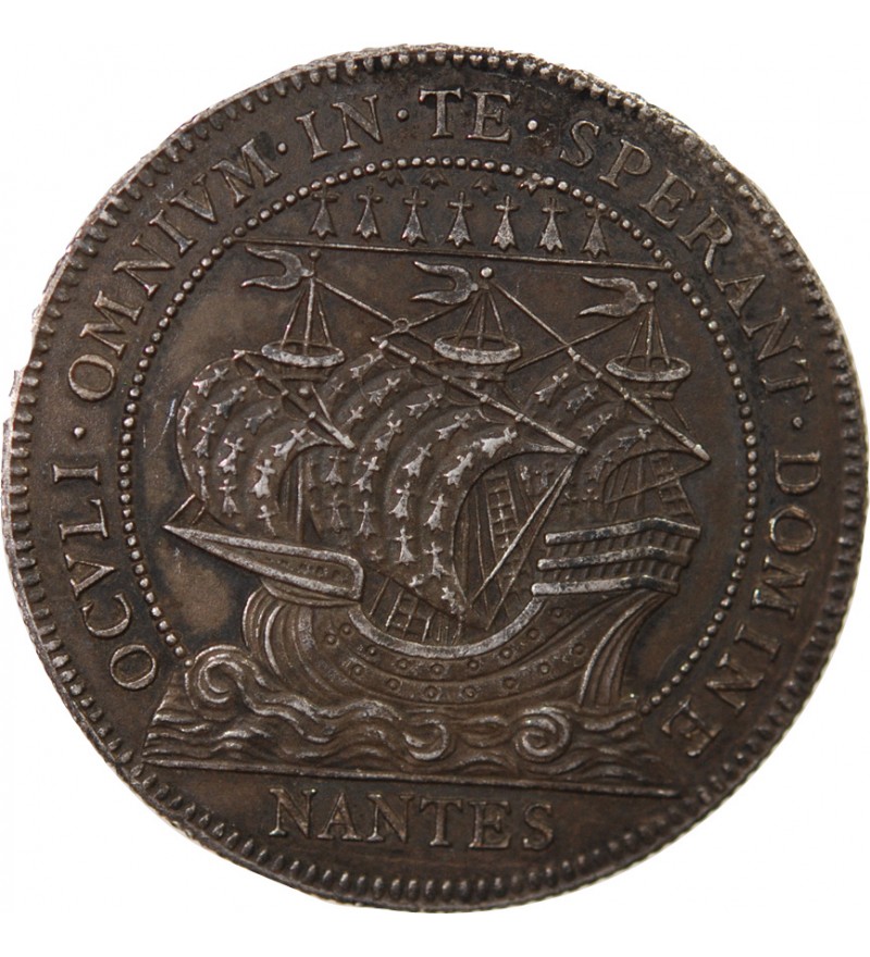 CHAMBRE DE COMMERCE DE NANTES - JETON ARGENT poinçon Corne (après 1879)