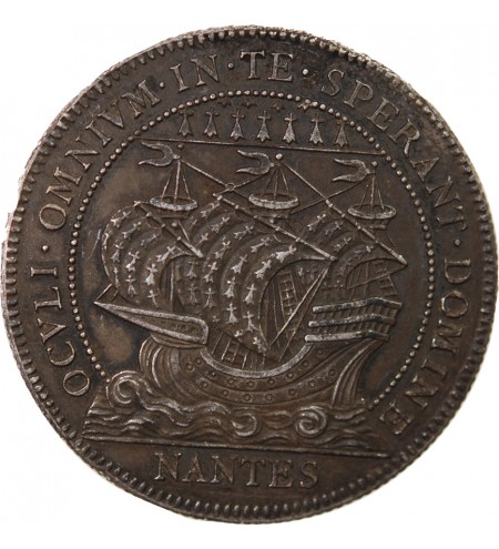 CHAMBRE DE COMMERCE DE NANTES - JETON ARGENT poinçon Corne (après 1879)