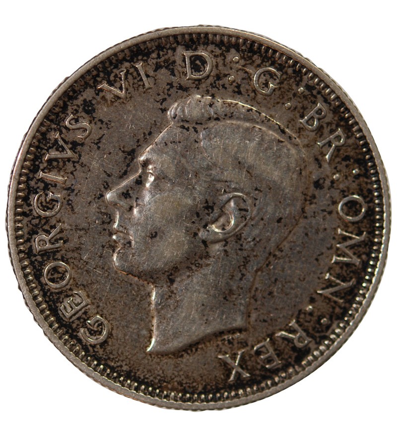 GRANDE-BRETAGNE, GEORGES VI - 2 SHILLINGS ARGENT 1939