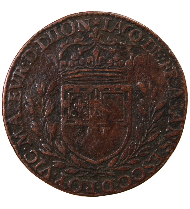 MAIRE DE DIJON, JACQUES DE FRASANS - JETON CUIVRE 1631
