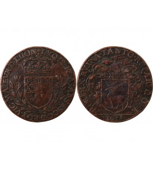 MAIRE DE DIJON, JACQUES DE FRASANS - JETON CUIVRE 1631 2