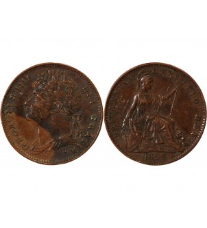GRANDE-BRETAGNE, GEORGES IV - FARTHING 1826 2