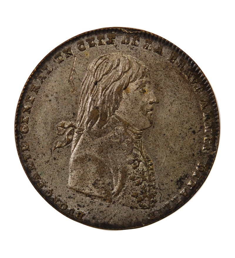 NAPOLEON BONAPARTE, CAMPAGNE D'ITALIE - JETON ETAIN 1796