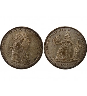 NAPOLEON BONAPARTE, CAMPAGNE D'ITALIE - JETON ETAIN 1796 2