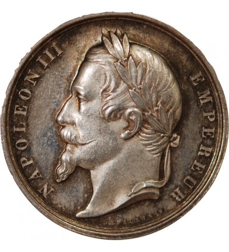 NAPOLÉON III, BUREAU DES LYCÉES - JETON ARGENT - Poinçon Abeille (1860-1879)